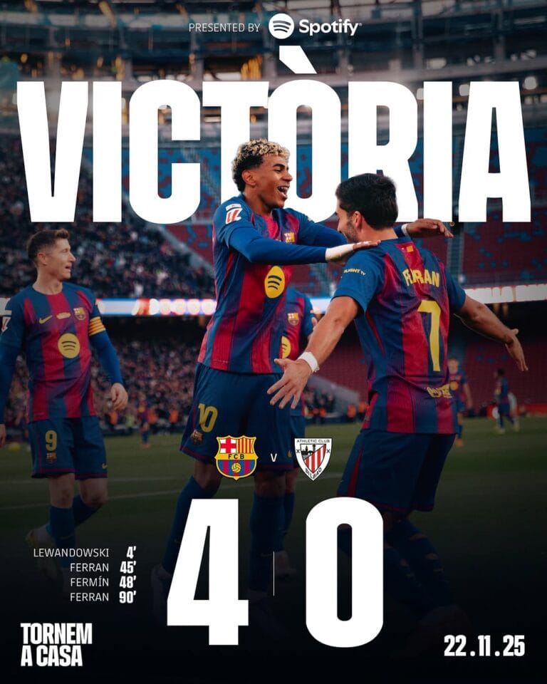 Barcelona Yaifumua Athletic Bilbao 4–0