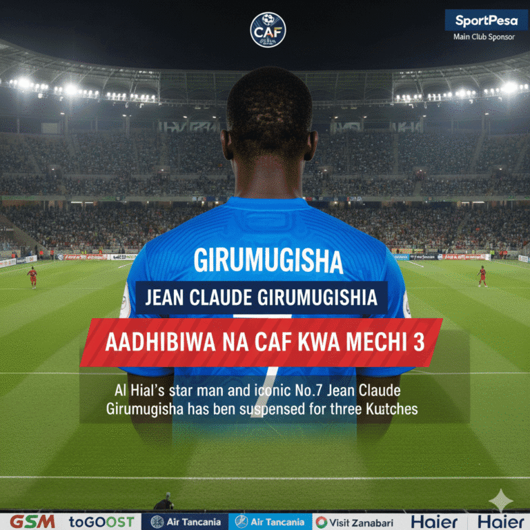 Jean Claude Girumugisha Aadhibiwa na CAF kwa Mechi 3
