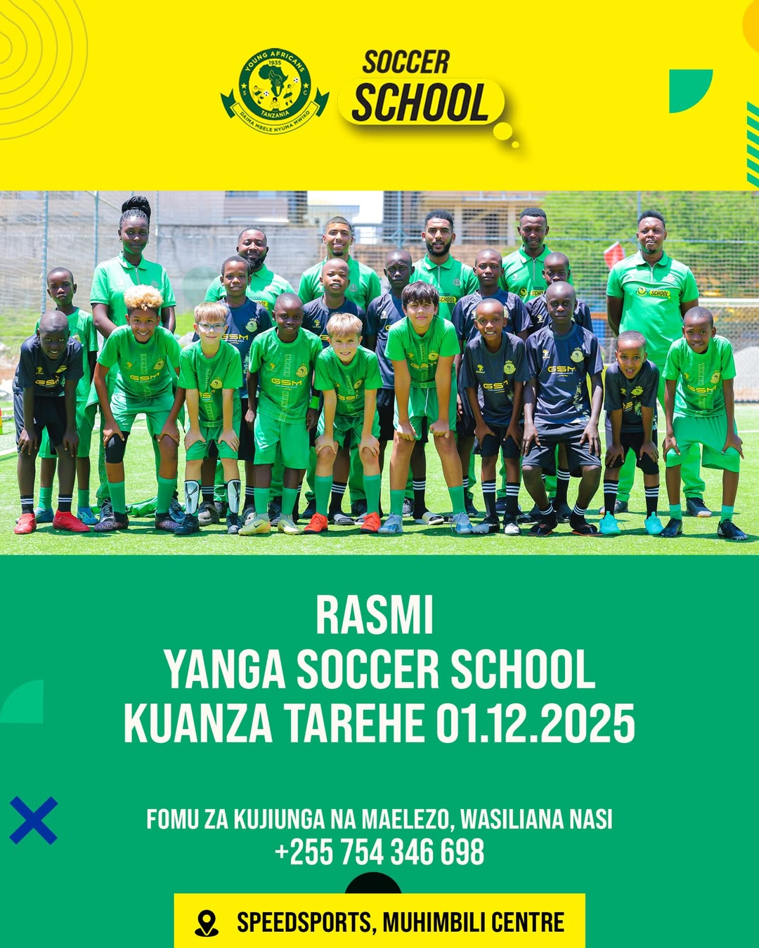 Yanga Soccer School Yazinduliwa Rasmi Tarehe 01.12.2025