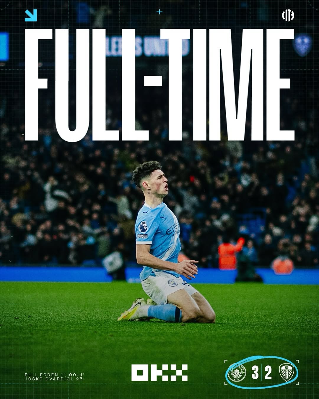 Manchester City Yaibuka na Ushindi wa 3-2 Dhidi ya Leeds United