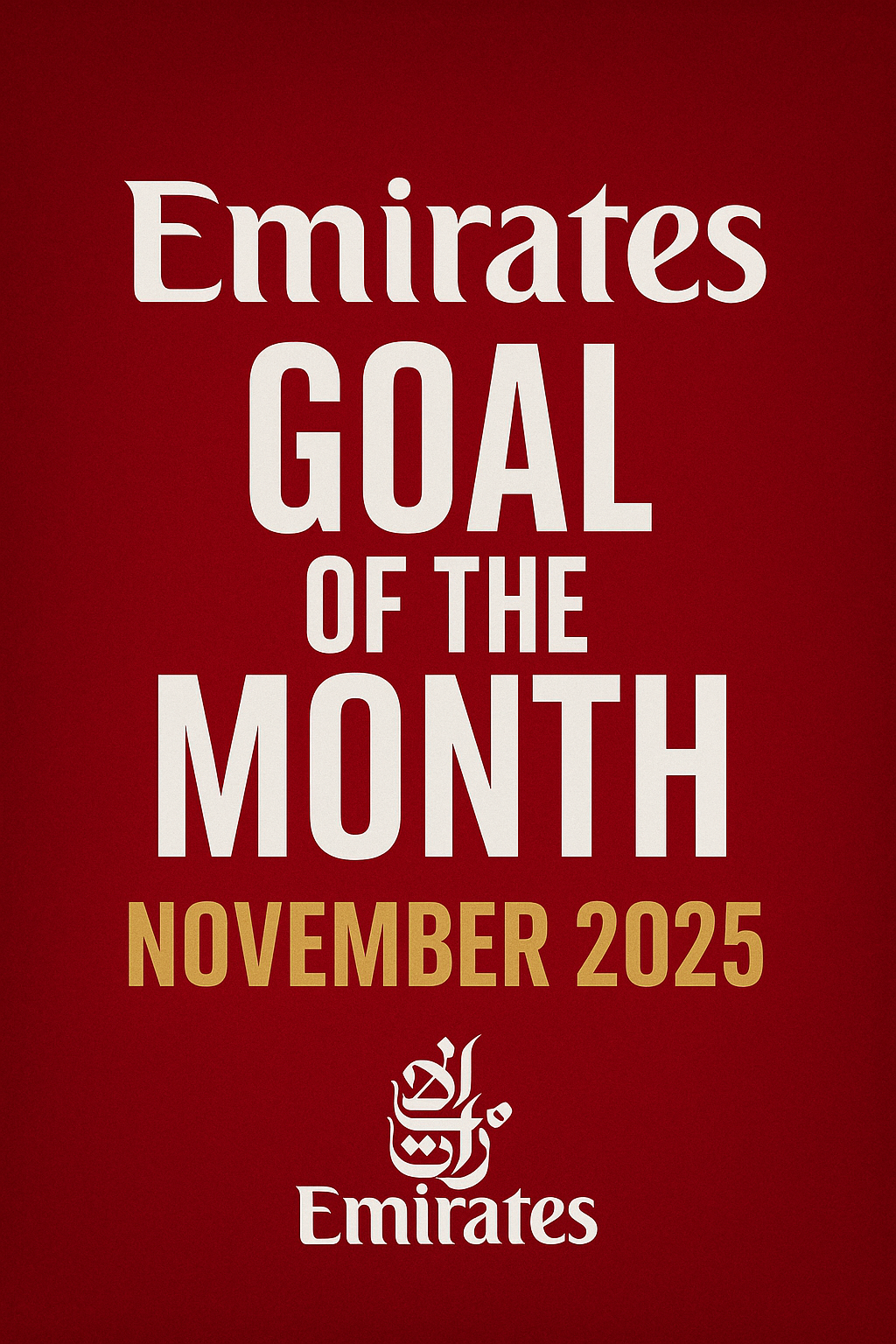 Goli Bora la Emirates Novemba 2025