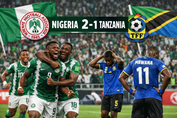 Nigeria Yaipiga Tanzania 2–1
