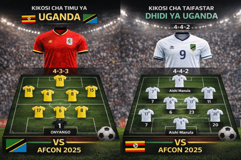 Kikosi cha TaifaStar dhidi ya Uganda