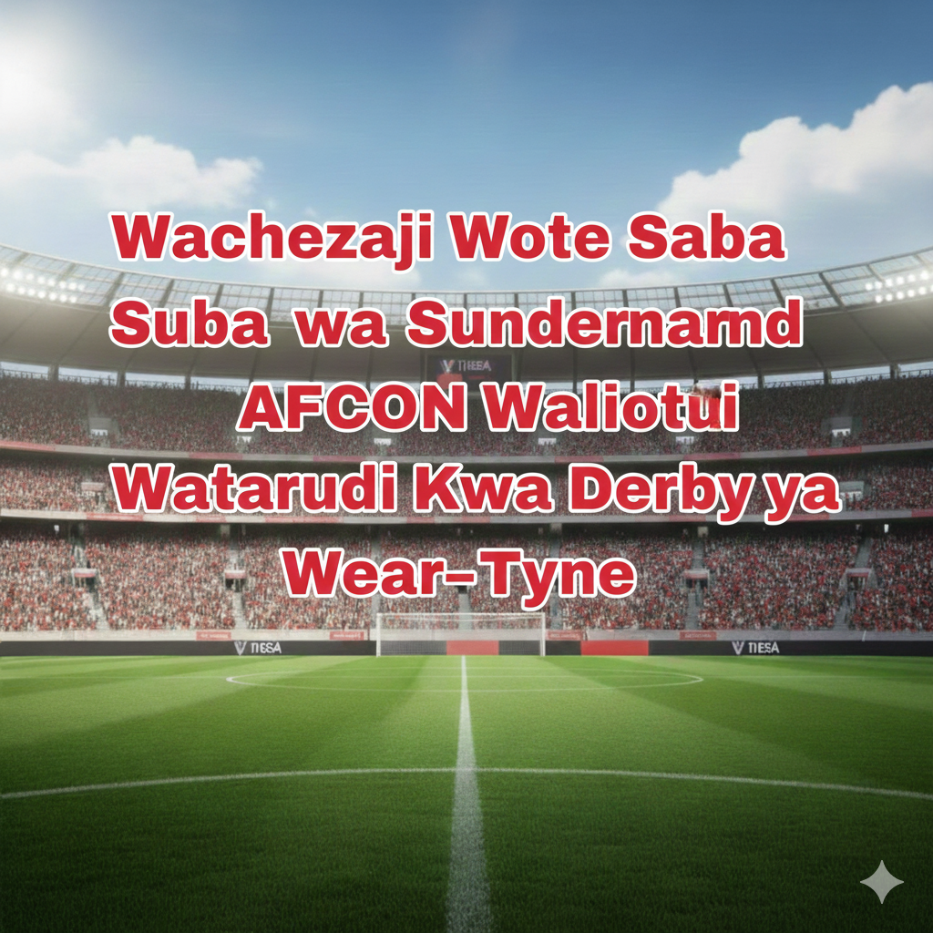 Wachezaji Wote Saba wa Sunderland Walioitwa AFCON Watarudi Kwa Derby ya Wear–Tyne