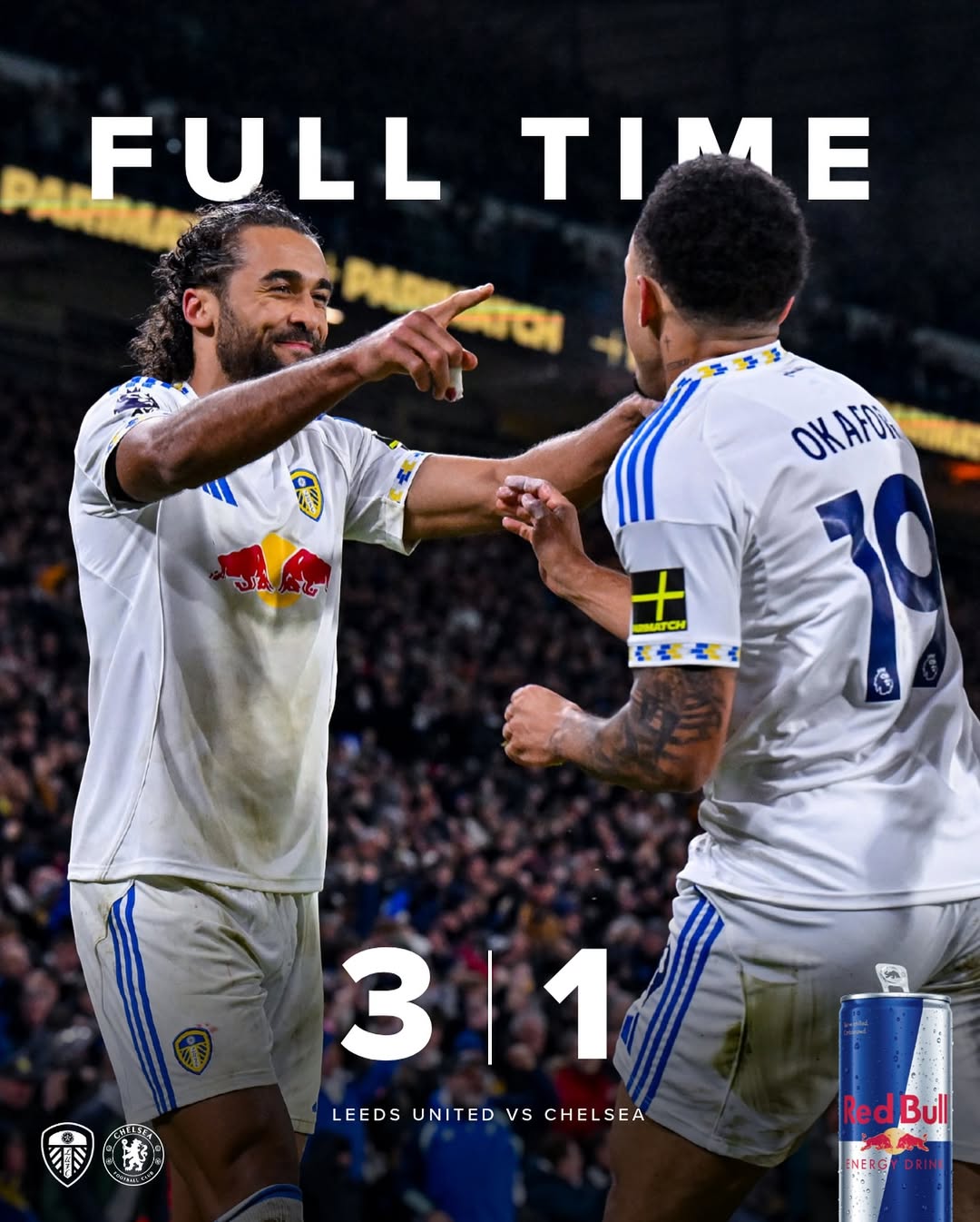 Leeds United Yaichapa Chelsea 3–1 Elland Road