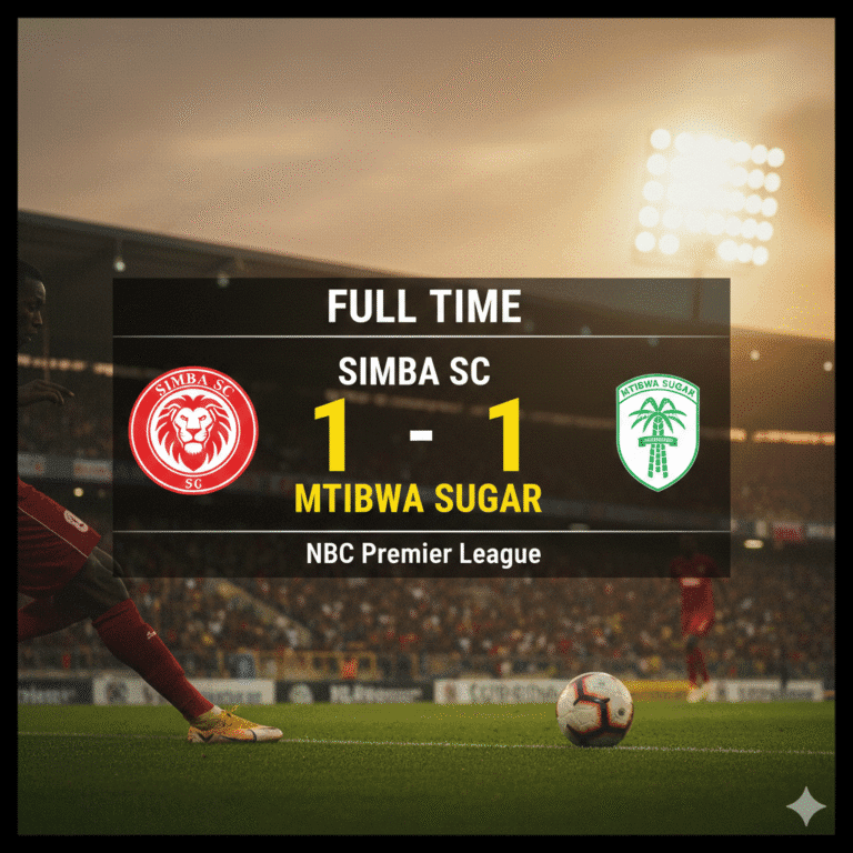 Simba SC 1-1 Mtibwa Sugar