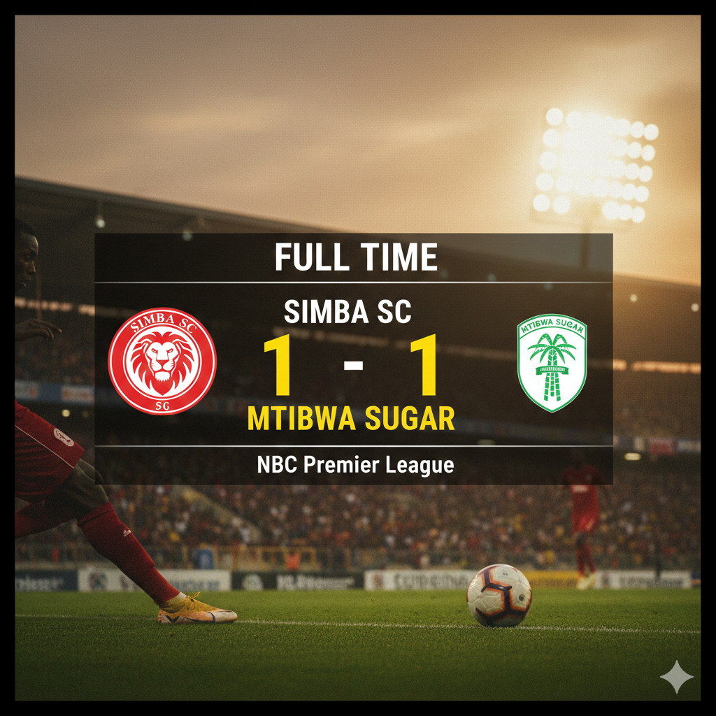 Simba SC 1-1 Mtibwa Sugar