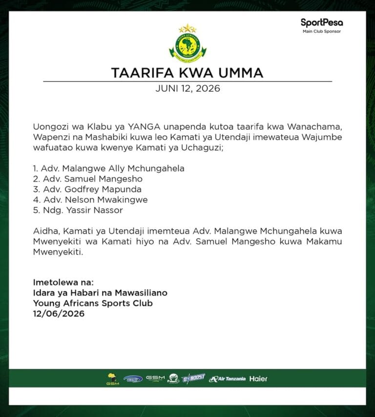 Mapinduzi ya Utawala Yanga SC