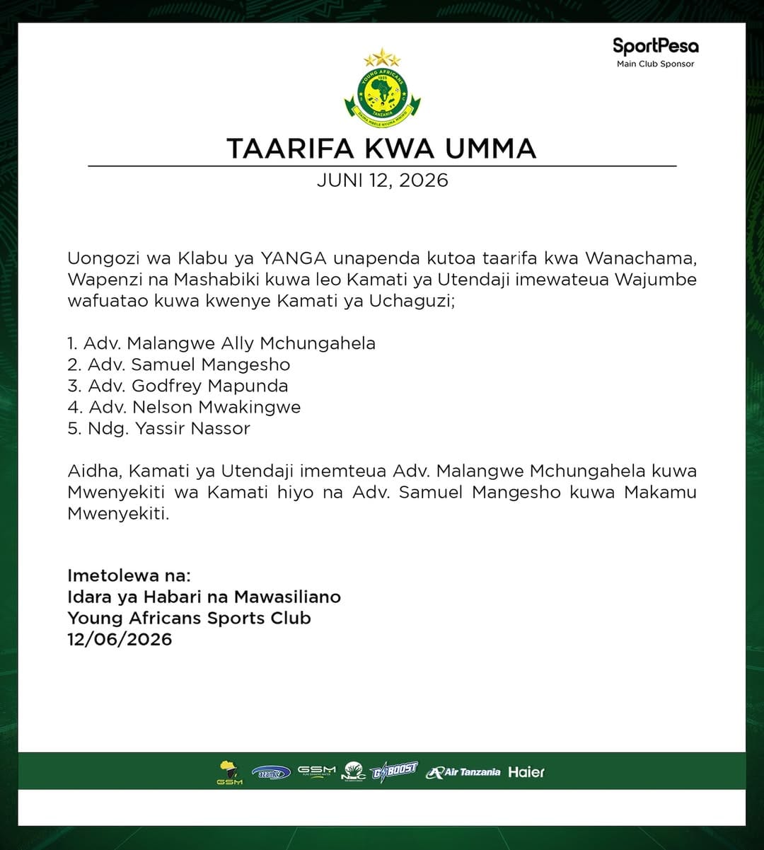 Mapinduzi ya Utawala Yanga SC