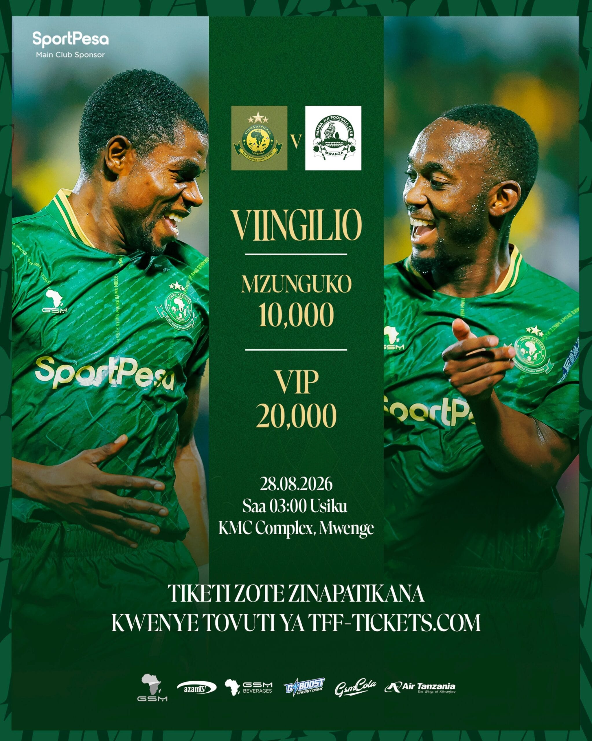 Taarifa Ya Mechi ya Young Africans SC vs Pamba Jiji FC